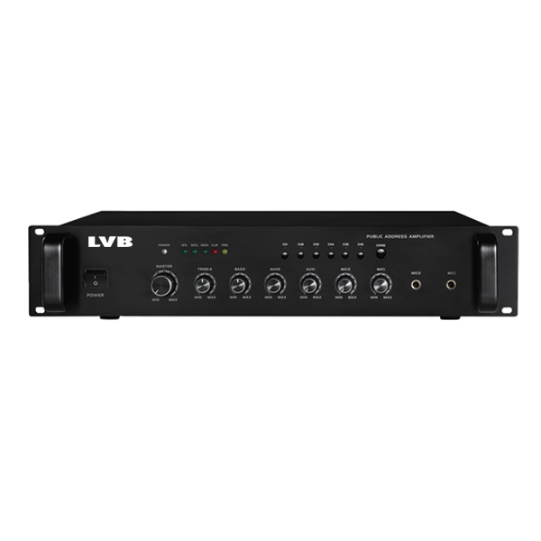 2U带前置 6分区合并式广播功率放大器 60W LG-60S